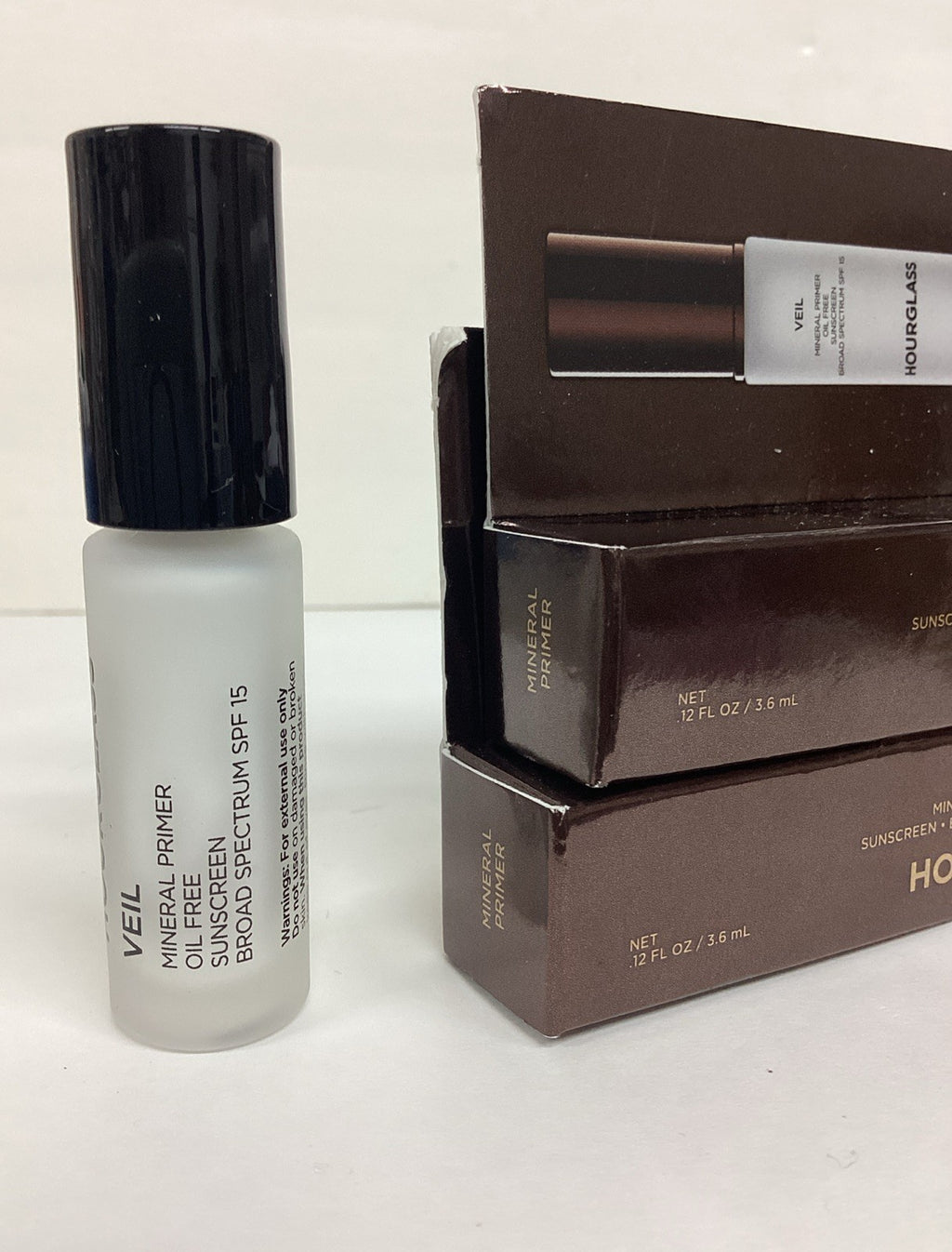 Travel Mineral Primer Veil SPF15 - Hydrating Face Makeup Base, Lot of 2