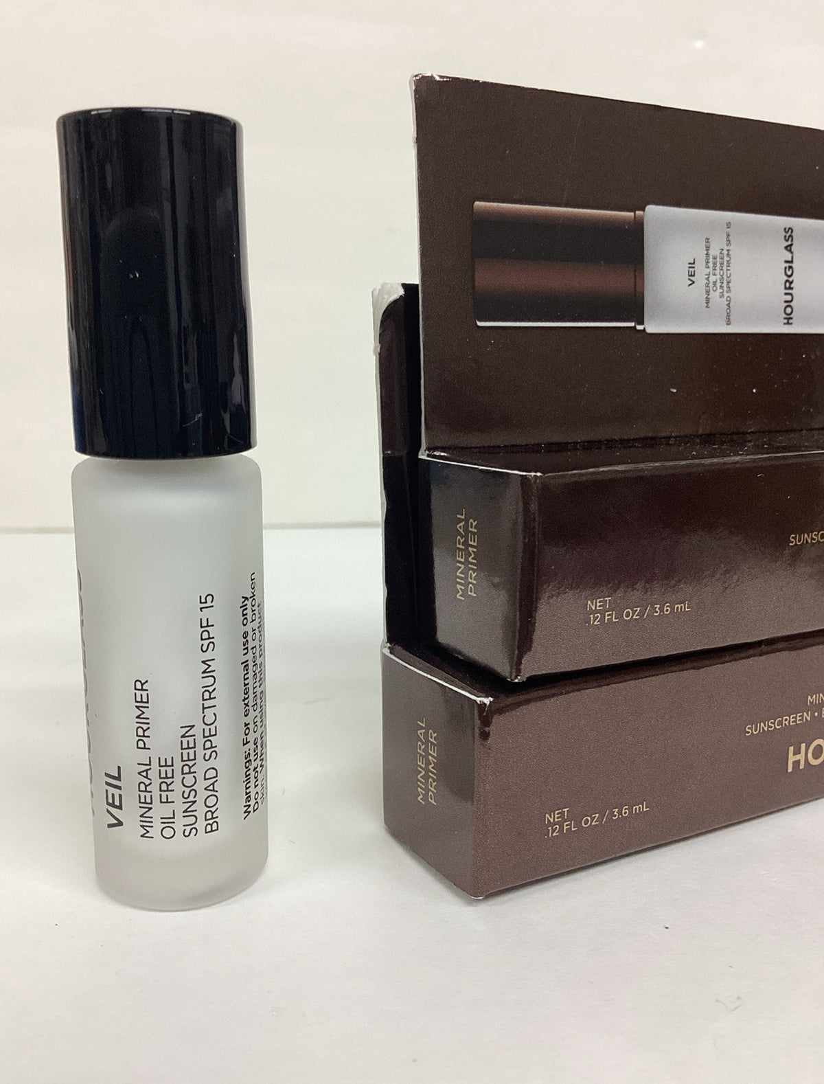 Travel Mineral Primer Veil SPF15 - Hydrating Face Makeup Base, Lot of 2