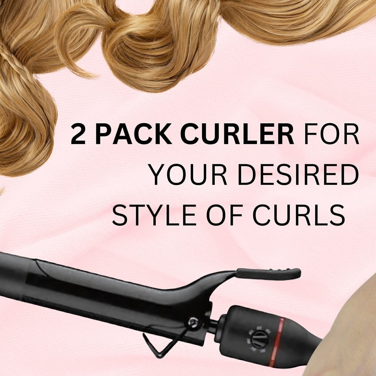 BaByliss Pro Nano Titanium Curling Iron Barrel Set 1" & 1¼" Black