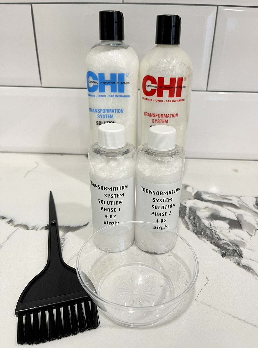 Chi Hair Transformation System Kit - Phases 1 & 2, 4 oz, Includes Accessories