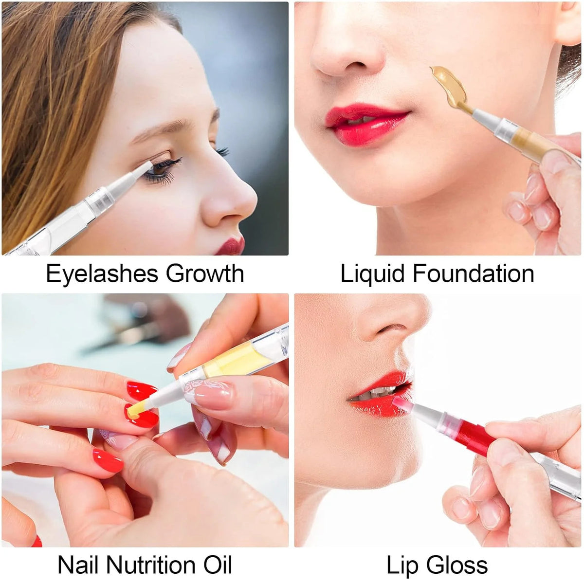 10 Pack 3ml Clear Twist Pen for Nail Cuticle Oil Lip Gloss and More