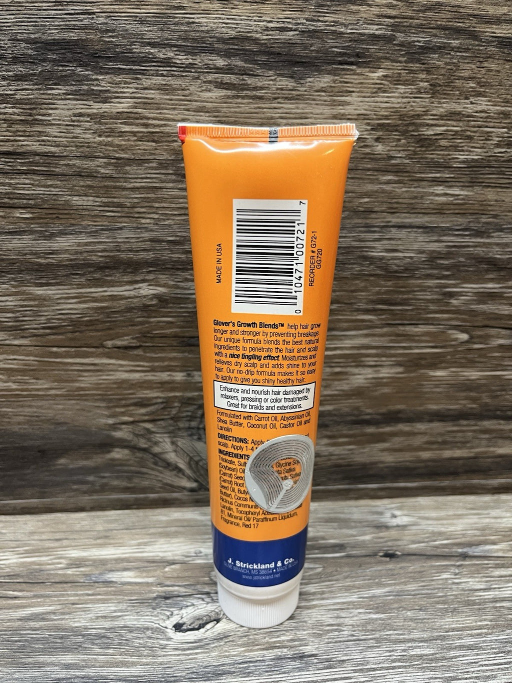 Glover's Growth Blends Carrot Oil Formula 5 oz Discontinued Natural Skin Care