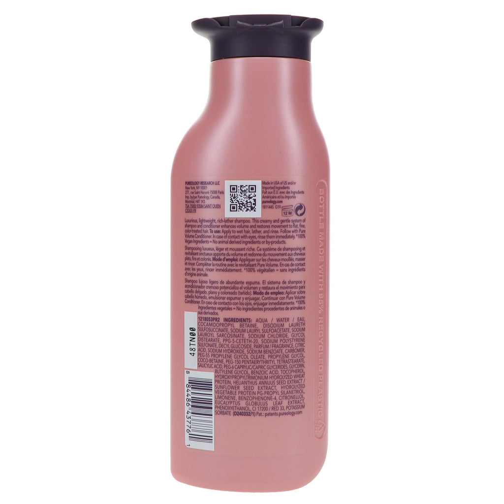 Volume Shampoo for Thin & Color-Treated Hair - 9 oz - Vegan & Sulfate-Free