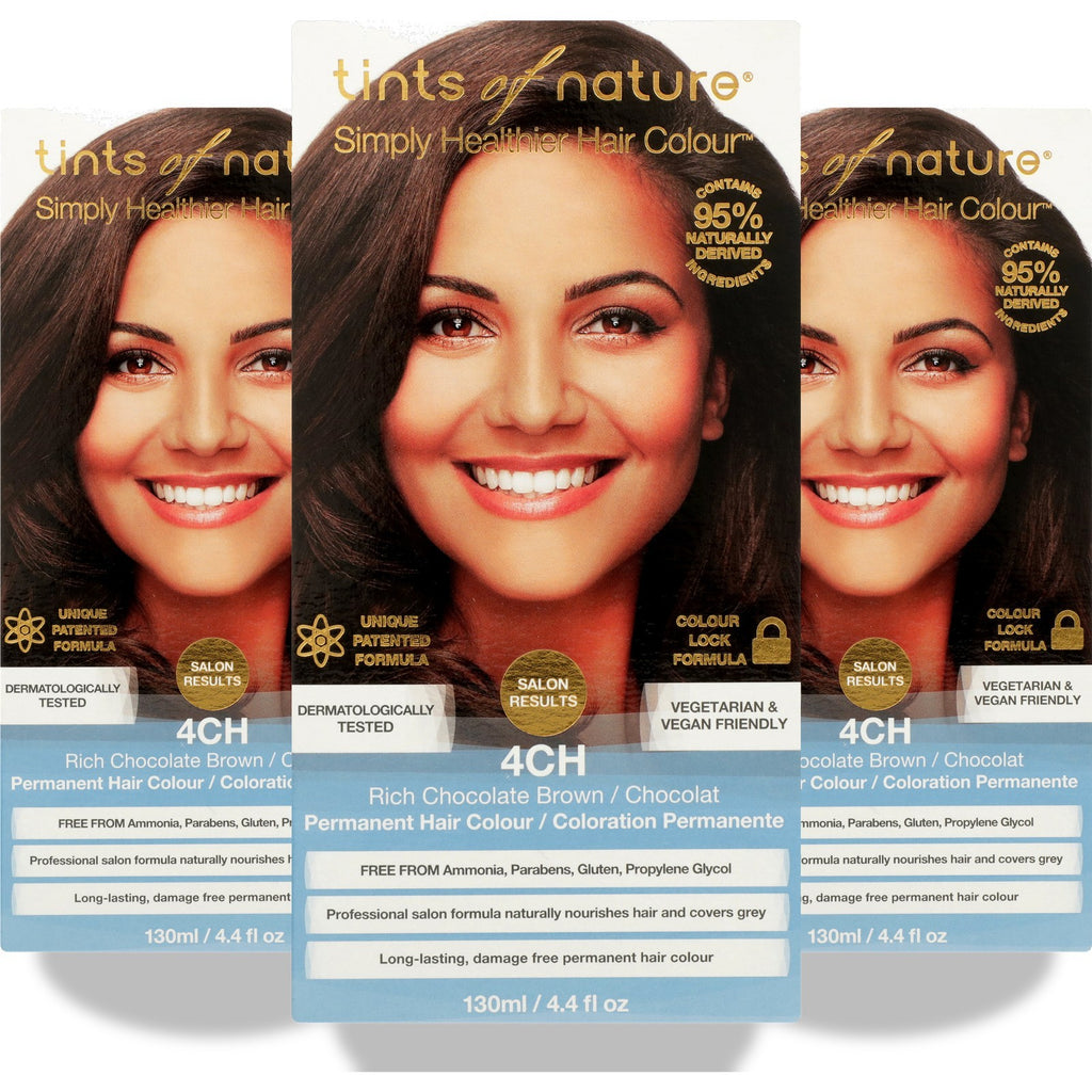 Rich Chocolate Brown Permanent Hair Color - 4.4 Oz | Pack of 3