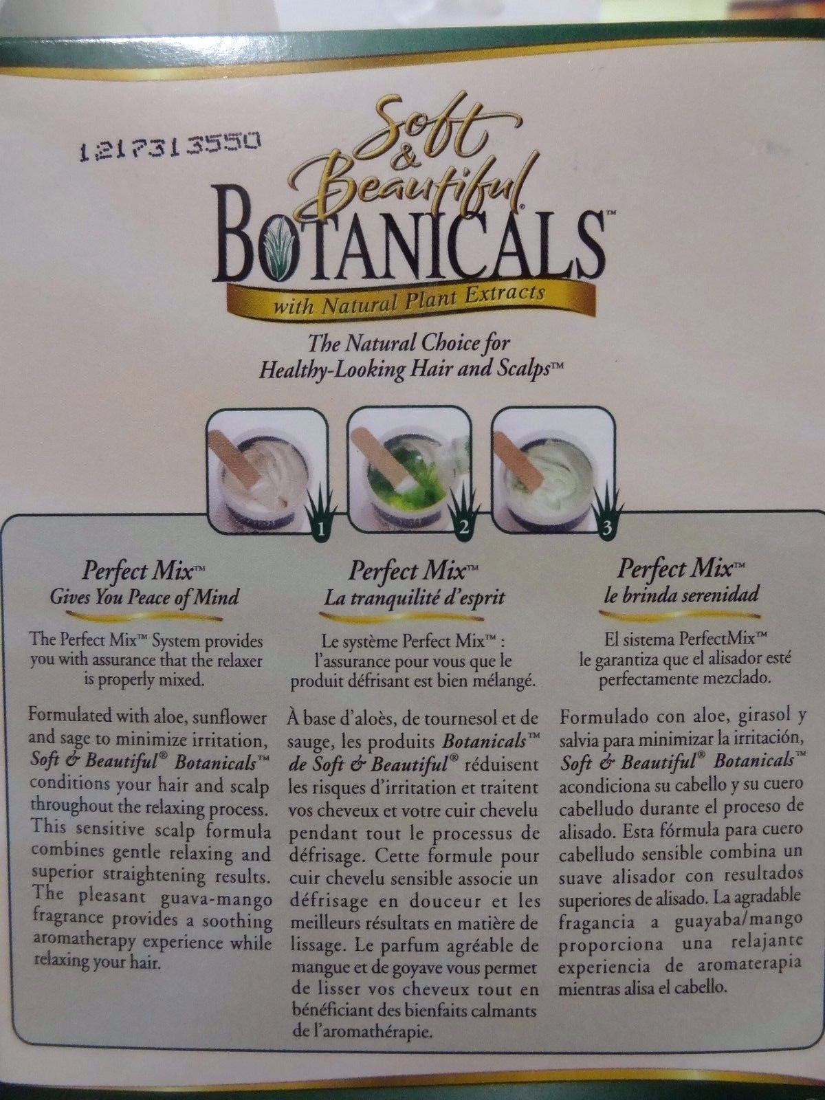 Botanicals No Lye Sensitive Scalp Hair Relaxer Coarse 2 Boxes - Herbal Straightening