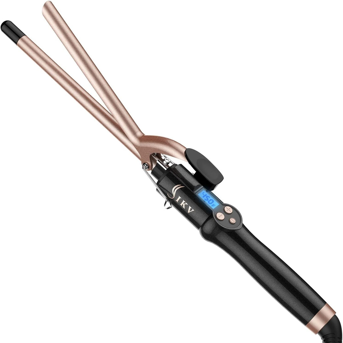 1/2 Inch Ceramic Curling Iron for Long-Lasting Glossy Curls