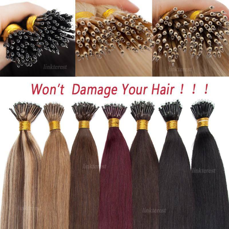 Nano Ring Hair Extensions - Remy Human Hair Bead Link Ombre Styles