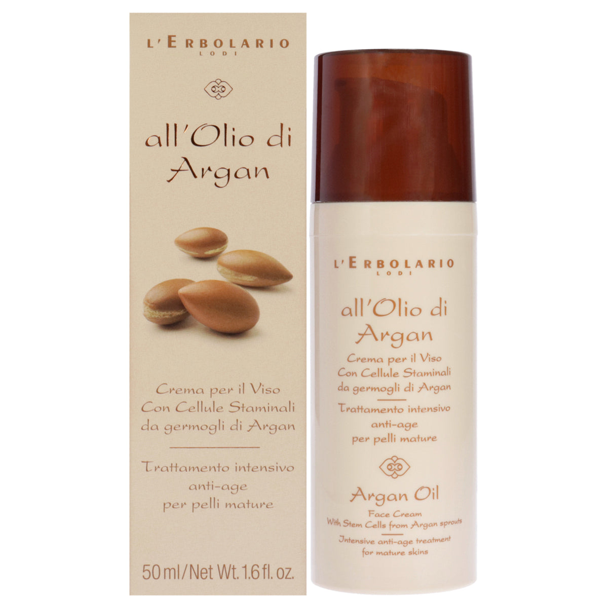 Anti-Age Argan Oil Skin Treatment for Women 1.6 oz - Natural Nourishing Cream