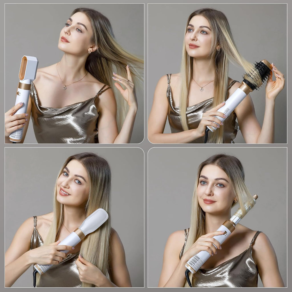 6-in-1 Hair Dryer Brush Styler - Curl, Straighten & Volumize