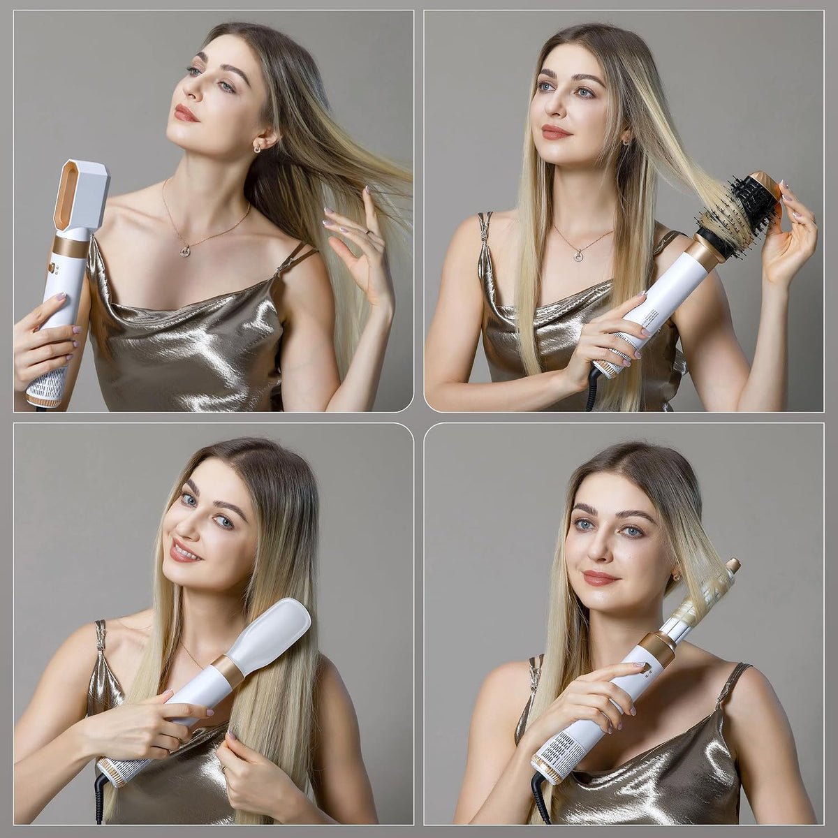 6-in-1 Hair Dryer Brush Styler - Curl, Straighten & Volumize