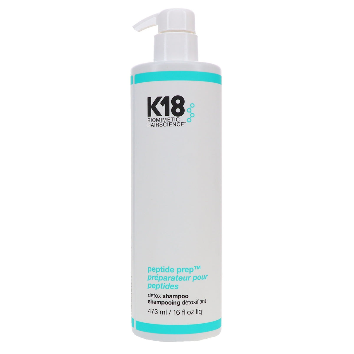 K18 Peptide Detox Shampoo 16 oz - Hair Repair & Clarifying Hair Care