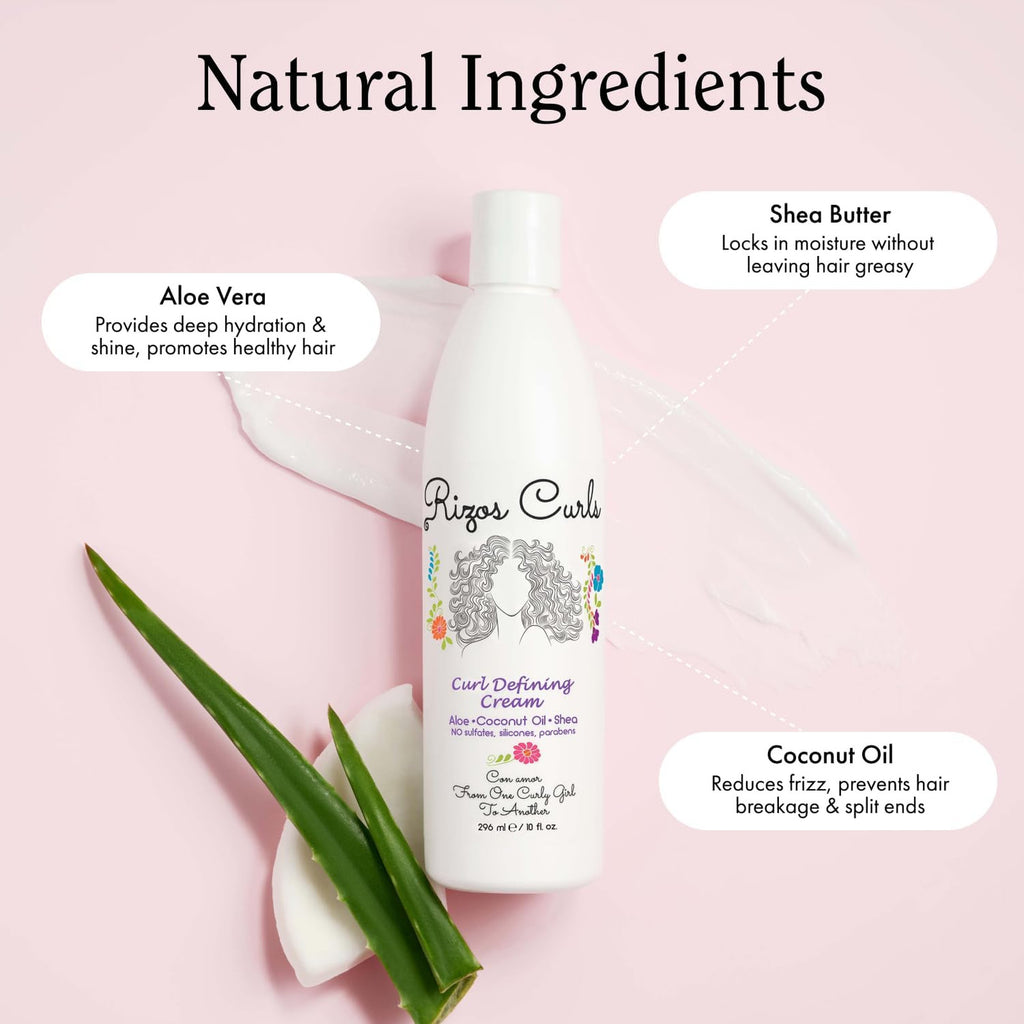 Curl Defining Cream for Wavy Curly Coily Hair Frizz Control & Softening