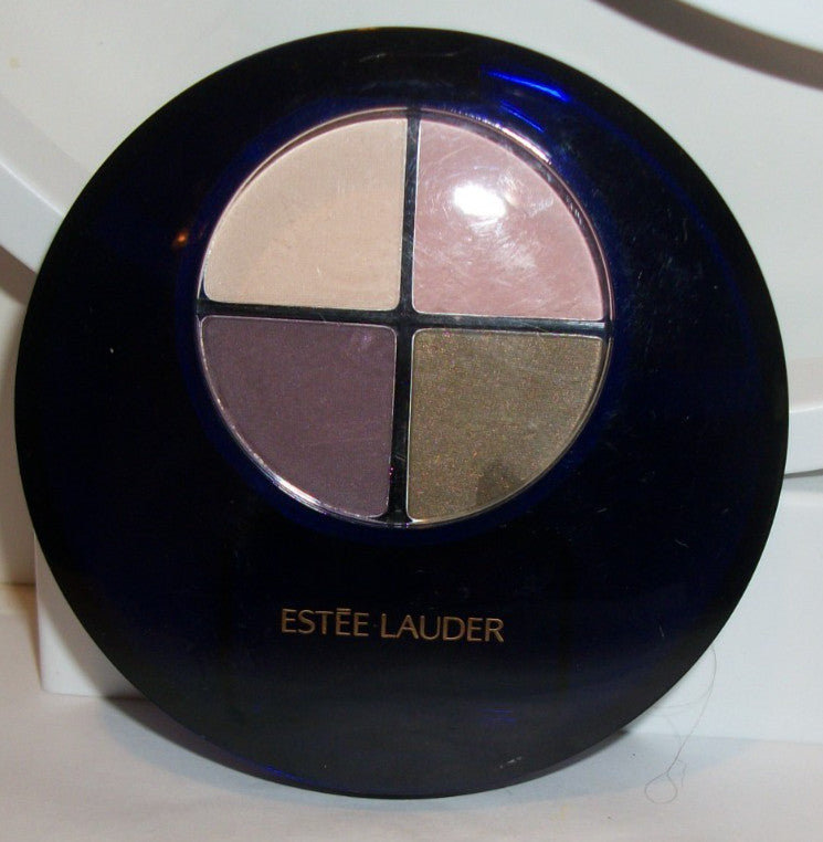 Estee Lauder Two-In-One Eyeshadow Quad Wet/Dry Formula - 0.11oz/3.2g - Sand Dollar, Tearose, Eggplant, Khaki