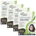 Natural Hair Color & Conditioner Dark Brown 7 oz Pack of 4 - Plant-Based