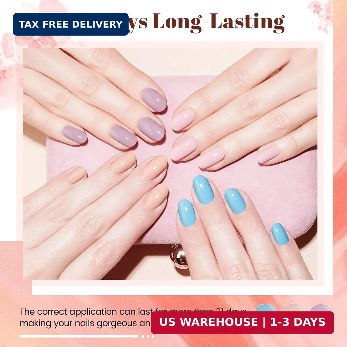 23-Piece Gel Nail Polish Set with Base, Glossy & Matte Top Coat