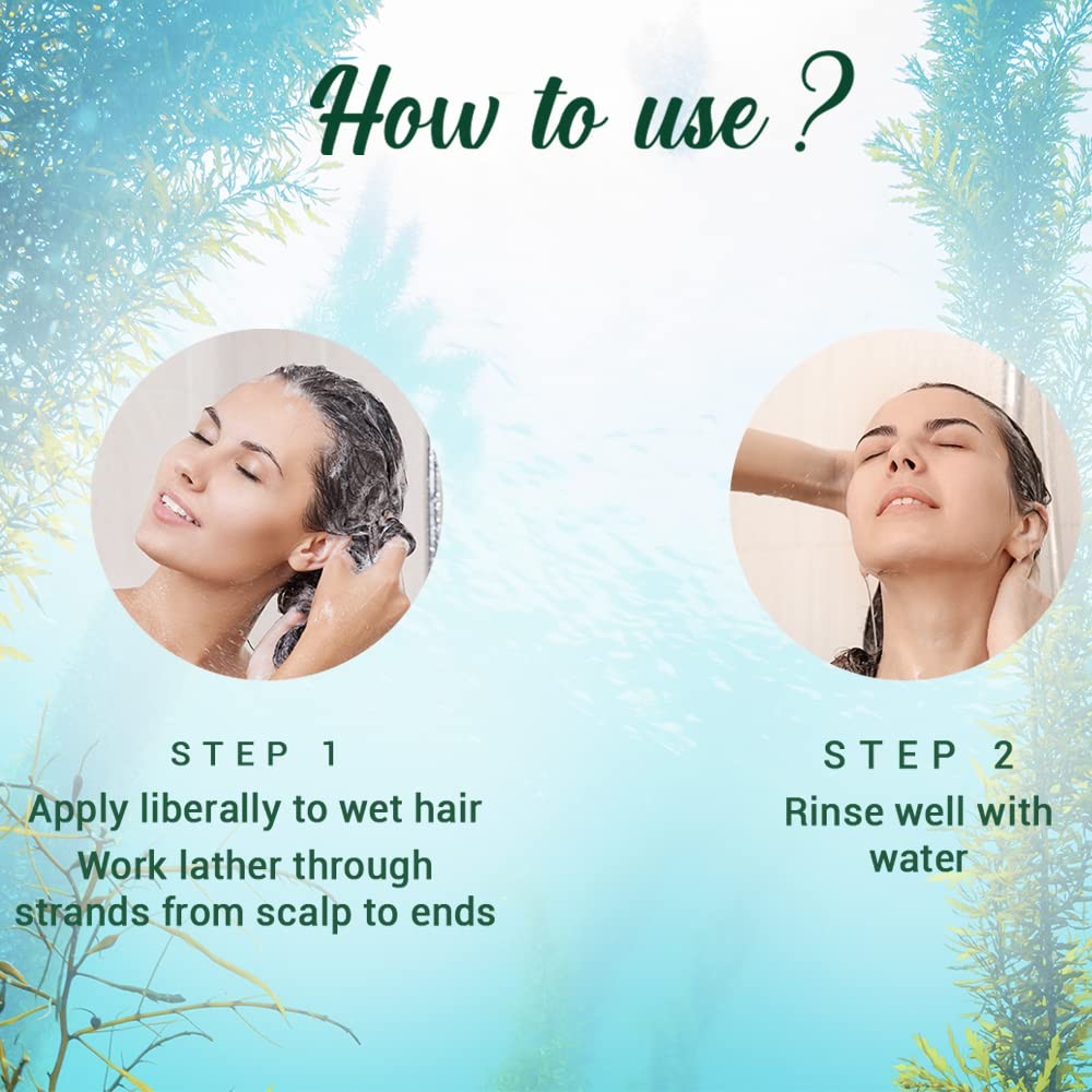 Ocean Kelp Anti Hairfall Shampoo for Hair Growth - Botanical & Shine 340ml