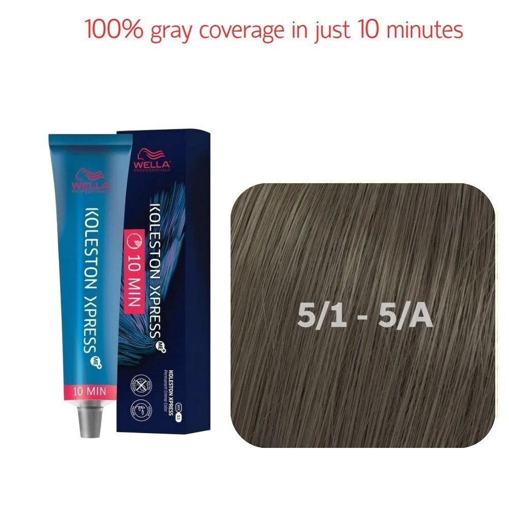 Wella Koleston Xpress 5/1 Light Brown Hair Color - Pack of 3