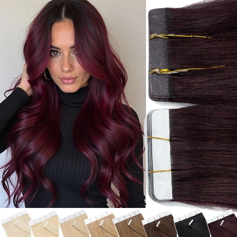 Remy Human Hair Extensions Tape-In Traceless Skin Weft 40PCS Multiple Lengths & Colors