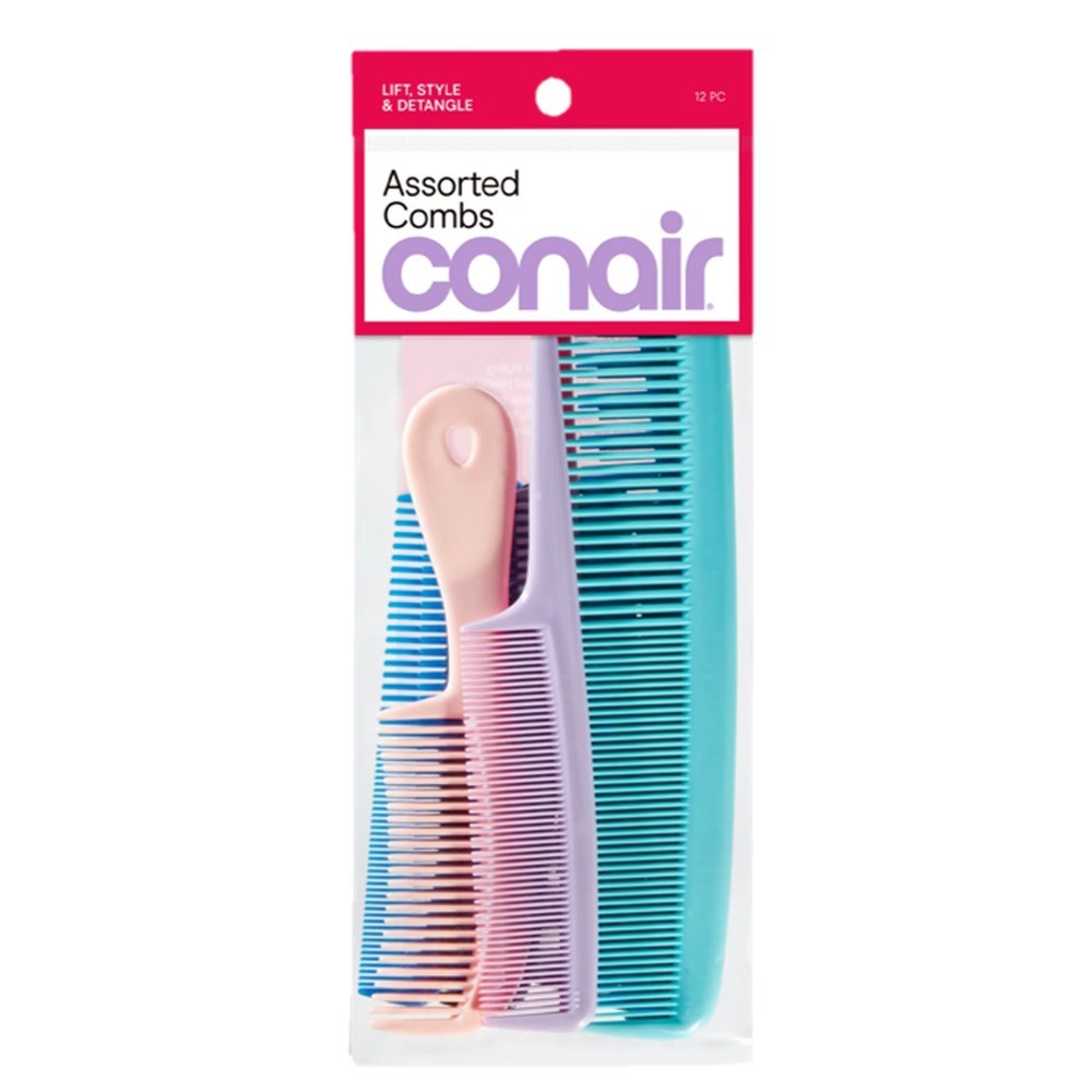 12-Piece Hair Comb Set for Styling & Detangling - All Hair Types