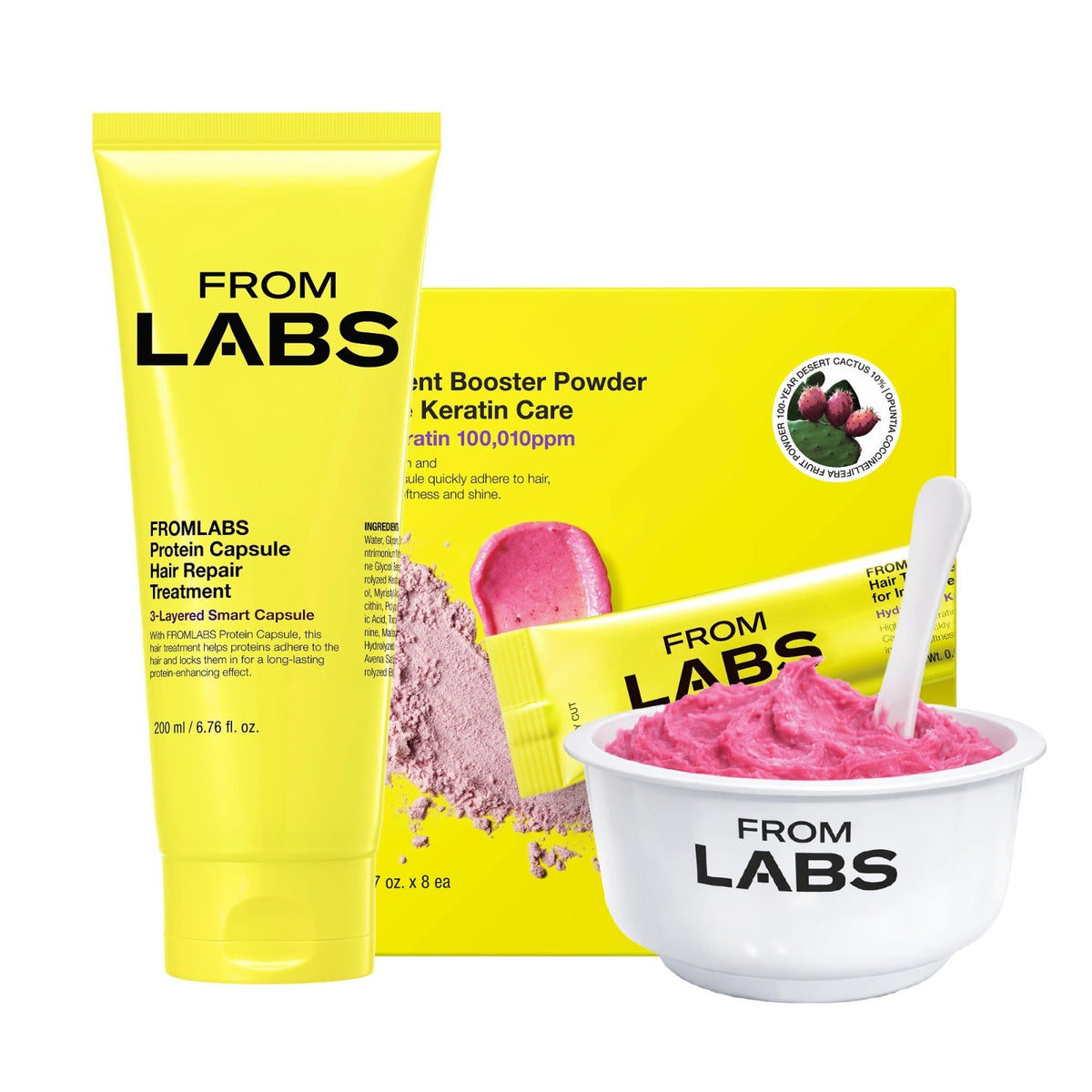 Deep Conditioning Protein Hair Mask Duo Set for Damaged Hair - Keratin Repair