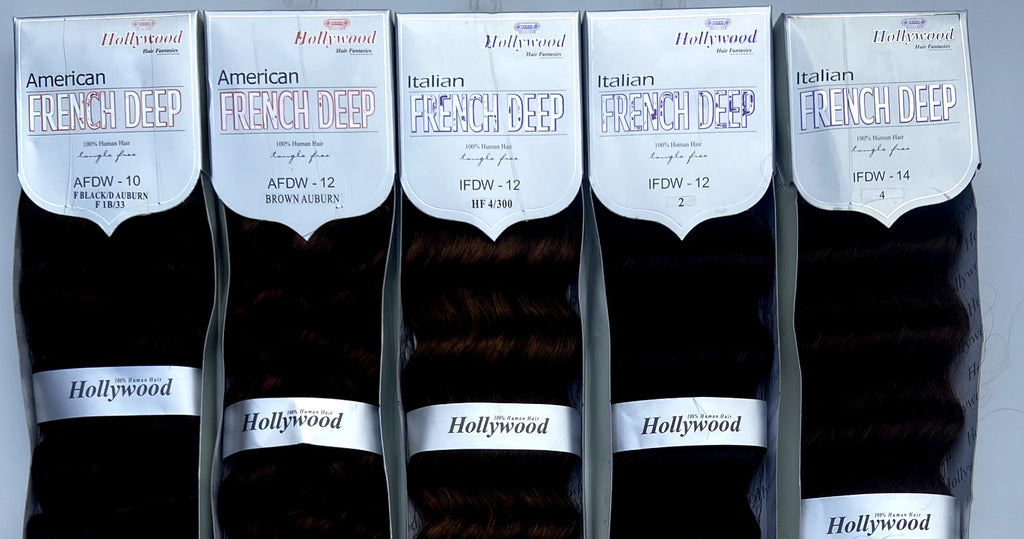 Deep Weaving 100% Human Hair Extensions - Multi Color, 10-14 Inches