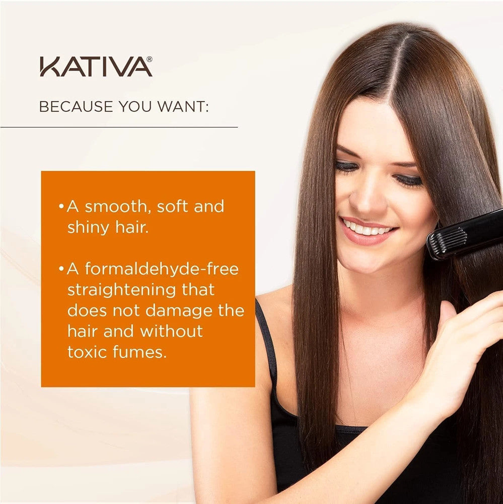 Brazilian Straightening Kit for Hair - 12 Weeks Home Use with Keratin, Argan Oil & Shea Butter