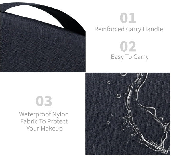 Large Waterproof Travel Toiletry Bag with Hanging Organizer for Men Women