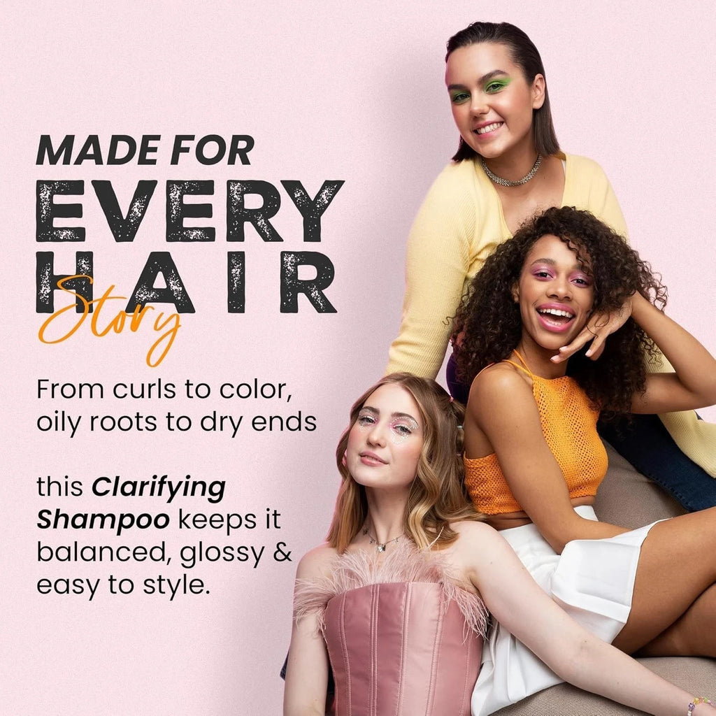 Clarifying Deep Cleansing Shampoo for Oily & Color-Treated Hair - Herbishh