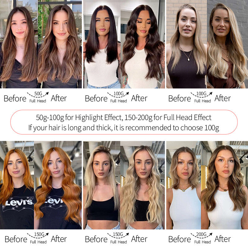 Thick Nano Ring Hair Extensions - Micro Loop Beads, Real Remy Human Hair