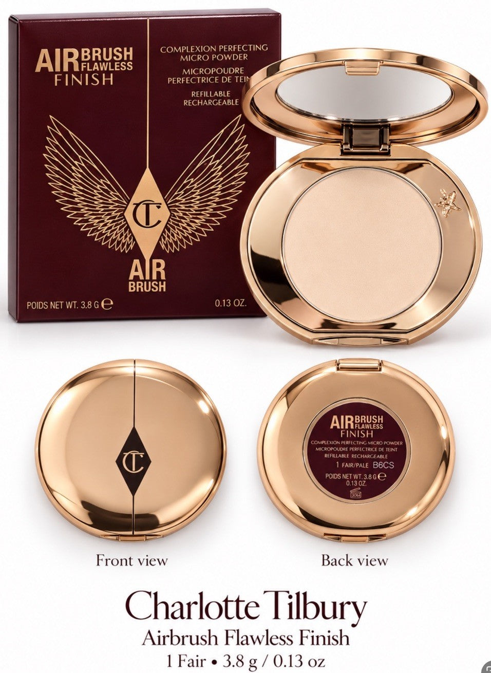 Charlotte Tilbury Flawless Finish Setting Powder - Fair 0.13 Oz