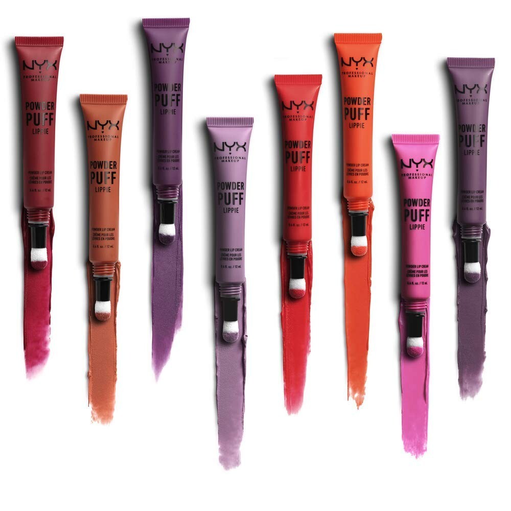 Liquid Lipstick with Powder Puff Application - Vegan, Long-Lasting Lip Color