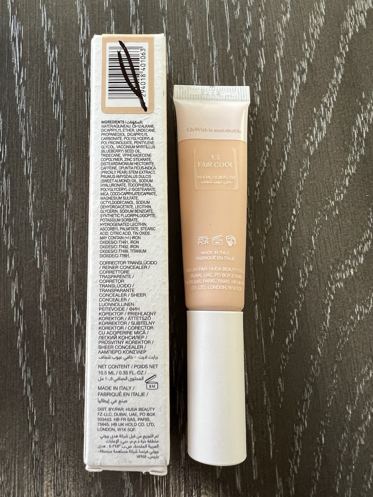 Sheer Concealer for Face - Bright Light Fair Cool 1.5 Full Size