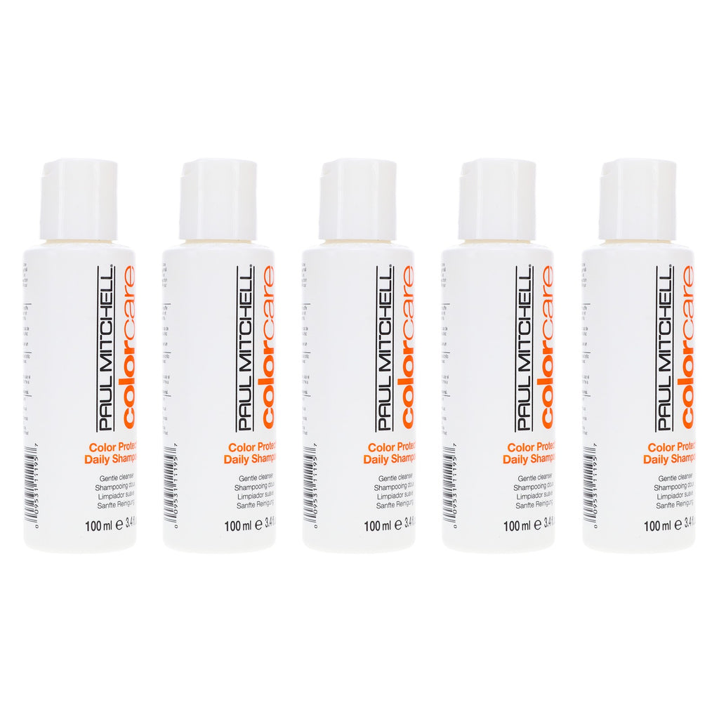 Paul Mitchell Color Protect Daily Shampoo 3.4 oz 5 Pack - Sulfate & Paraben-Free