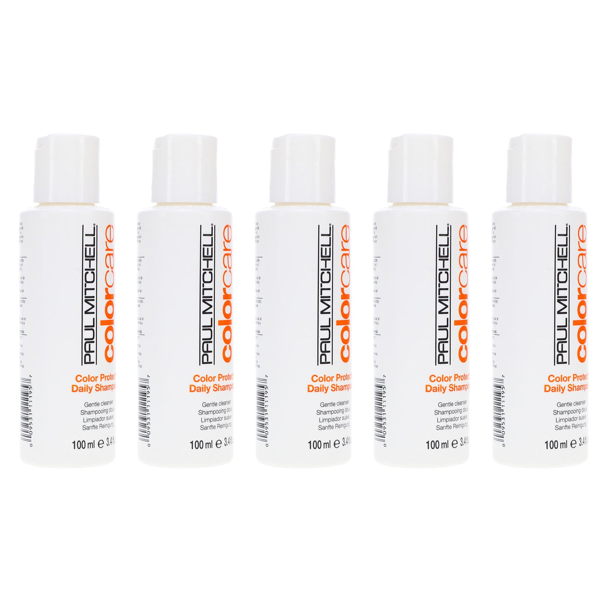 Paul Mitchell Color Protect Daily Shampoo 3.4 oz 5 Pack - Sulfate & Paraben-Free