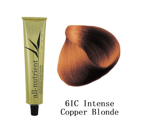 All-Nutrient Permanent Hair Color Cream - 6IC Intense Copper Blonde