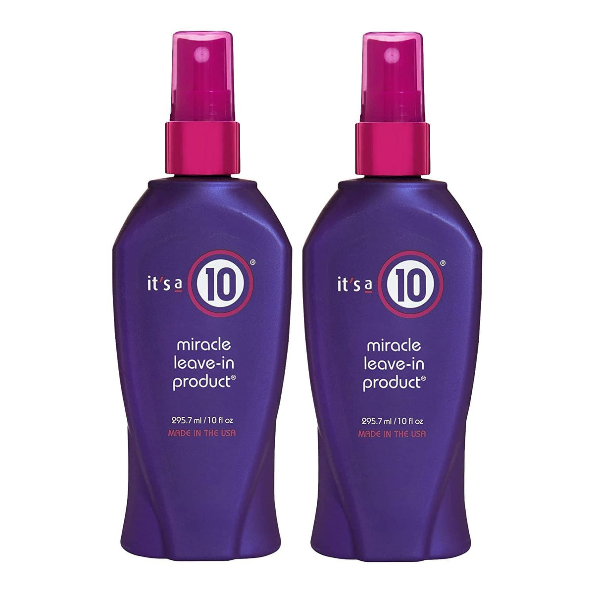 Leave-In Conditioner Spray for Frizz Control & Shine - 10 oz, 2-Pack