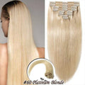 Thick Clip-In Remy Human Hair Extensions - Full Head, Long & Double Weft