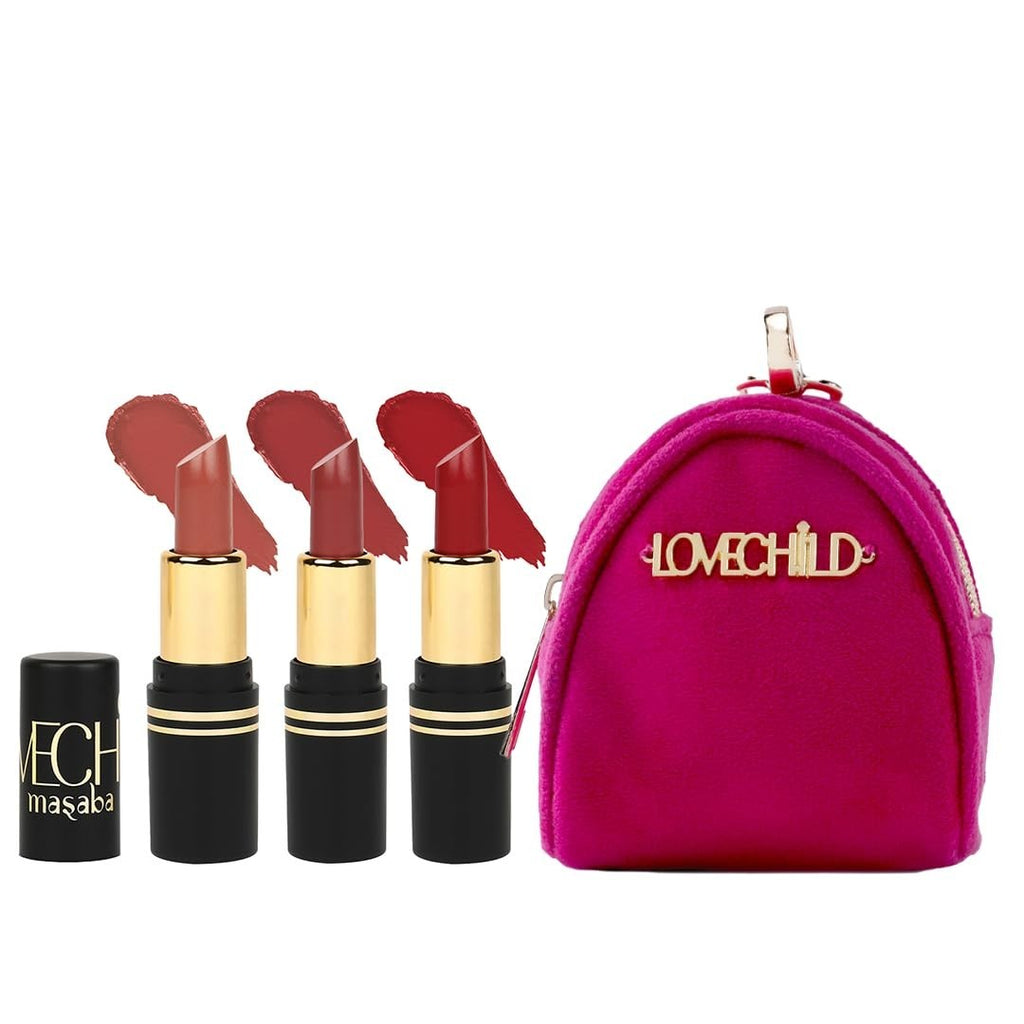 Pocket Mini Lipstick Set of 3 – Hydrating Matte Lip Colors 1.5g each