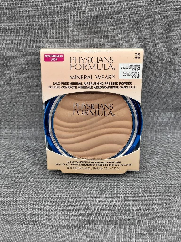Mineral Wear Talc-Free Pressed Powder Beige - Flawless Airbrushing Finish
