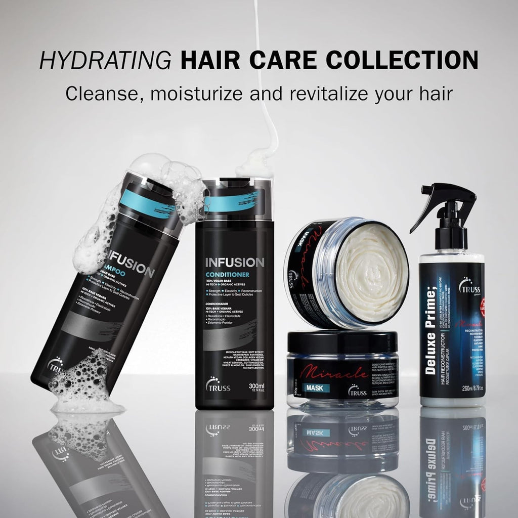 TRUSS Infusion Hair Conditioner 300ml - Vegan Deep Moisturizer for Damaged & Color-Treated Hair