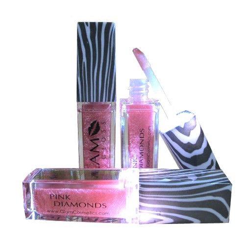 LED Lip Gloss Duo with Mirror - 2 Pack Glam Cosmetics Lip Gloss Set