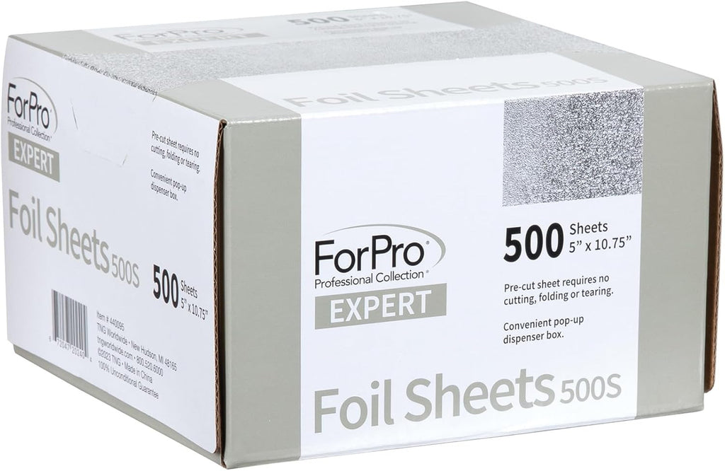 Pre-Cut Embossed Aluminum Foil Sheets for Hair Coloring & Food Use 500 Pack