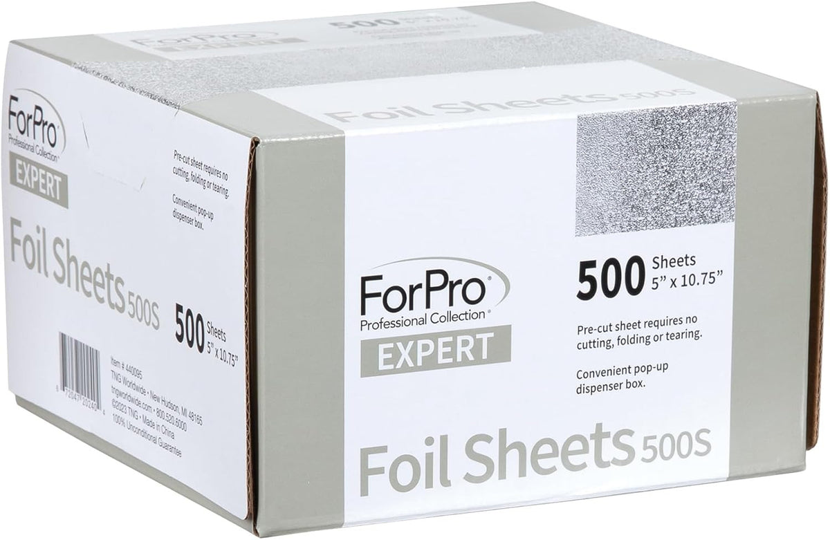 Pre-Cut Embossed Aluminum Foil Sheets for Hair Coloring & Food Use 500 Pack