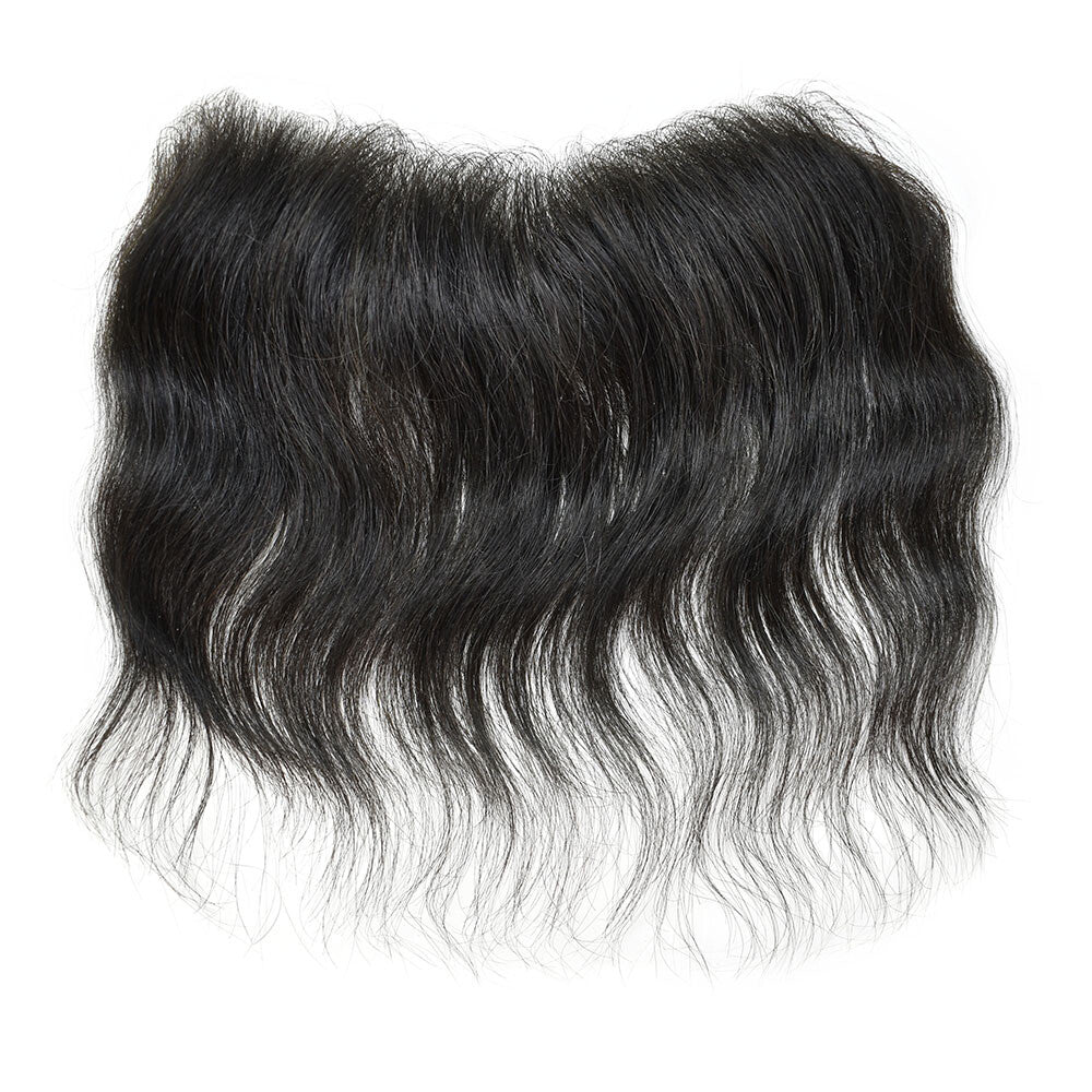 Men's Invisible Hair Frontal V-Loop Hairpiece for Receding Hairline