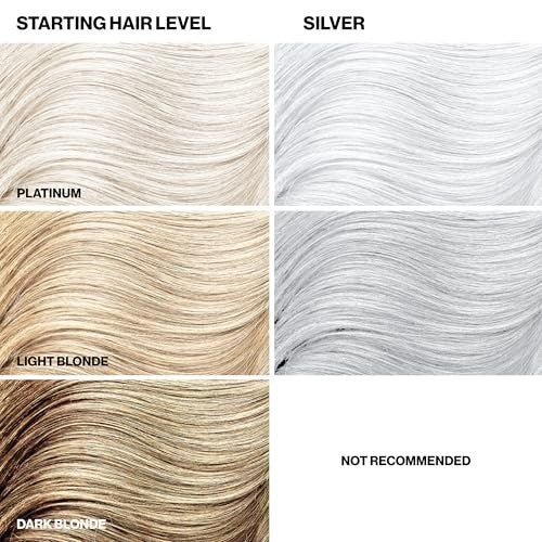 Semi-Permanent Silver Hair Color Conditioner with Keratin - 12 oz