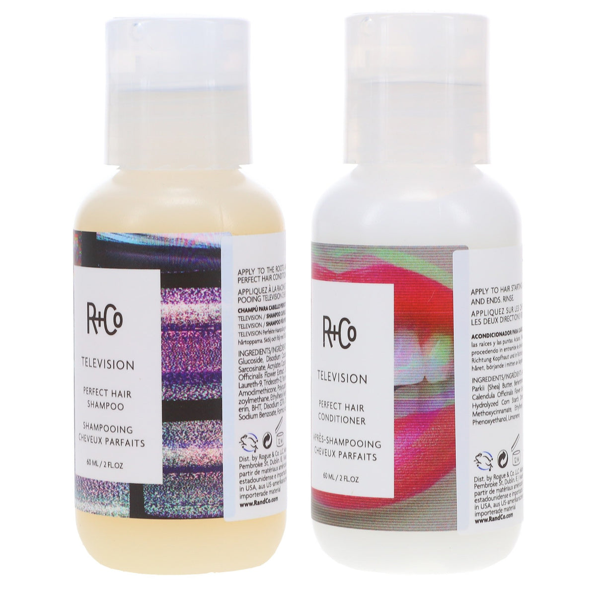 Hair Care Set - Shampoo & Conditioner for Healthy, Shiny Hair - 2 oz Each