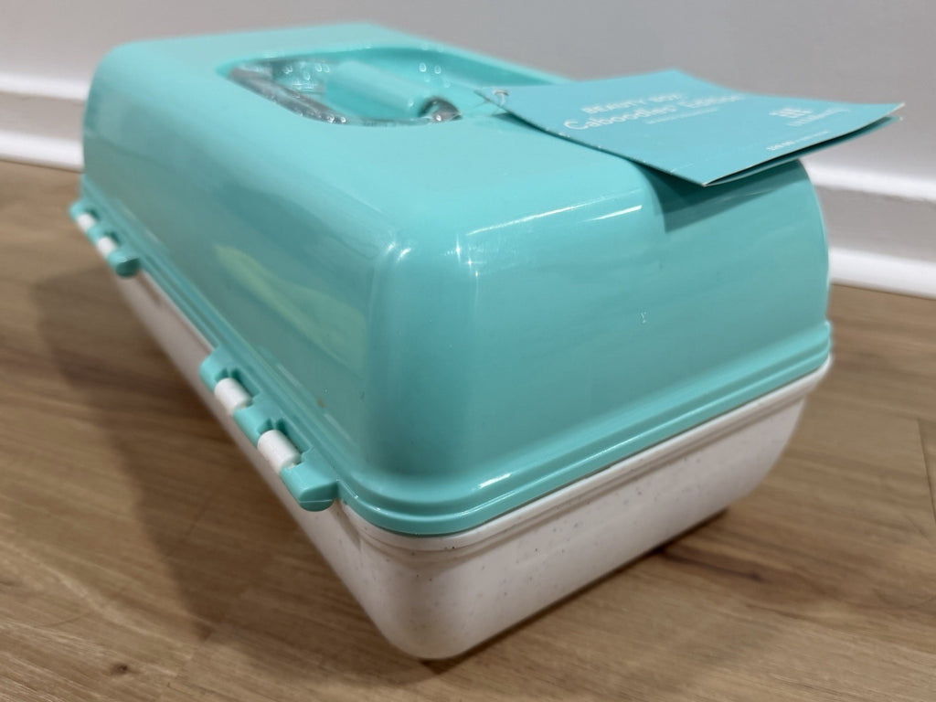 Seafoam Caboodles Makeup Case with Sparkles – NWT