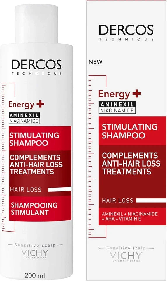 Vichy Dercos Stimulating Anti-Hair Loss Shampoo 200ML for Thinning Hair