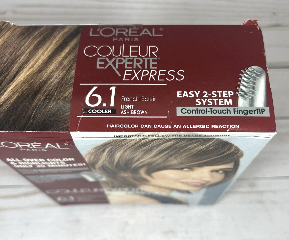 L'Oreal Paris Hair Color 6.1 Light Ash Brown Permanent Hair Dye
