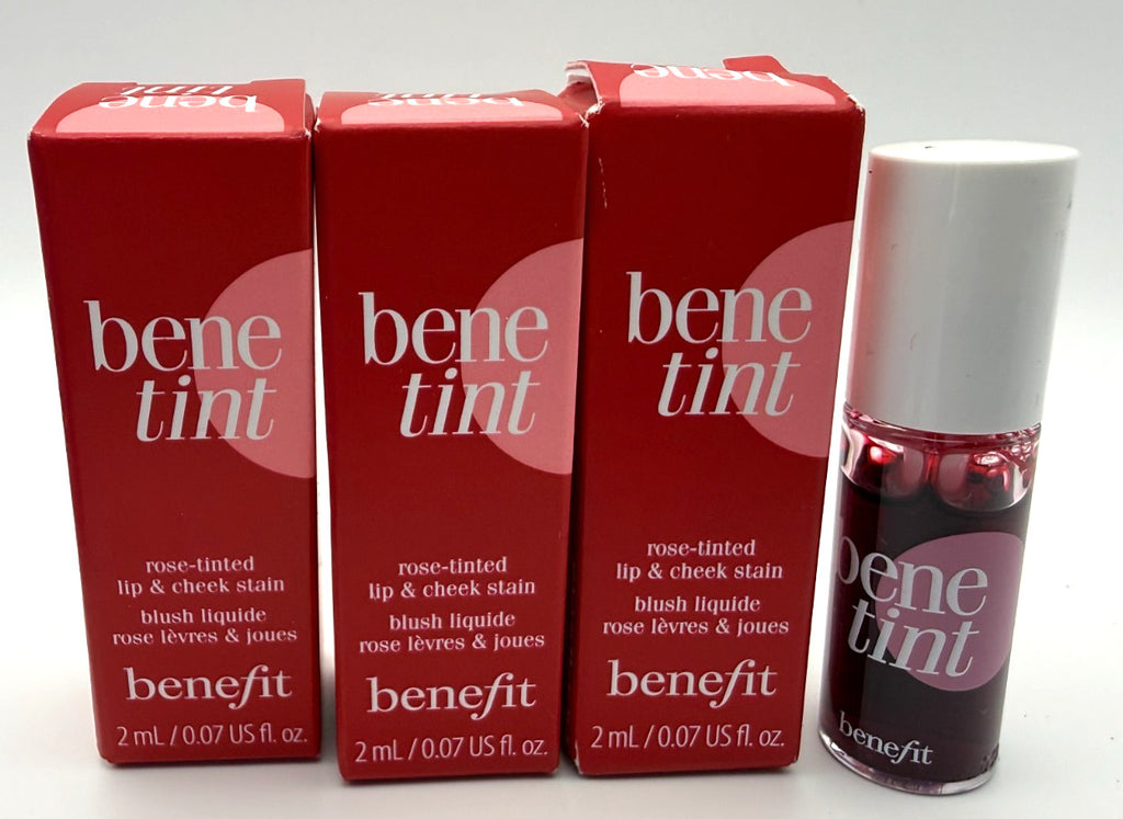 Benefit Liquid Lip & Cheek Tint Set of 3 Mini Rose Stains